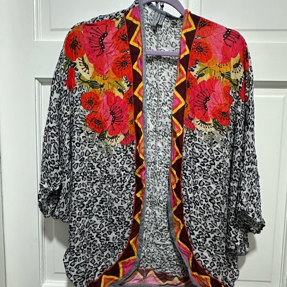 Anthropologie Blank London Frances Floral Cocoon Kimono One Size - Picture 4 of 7
